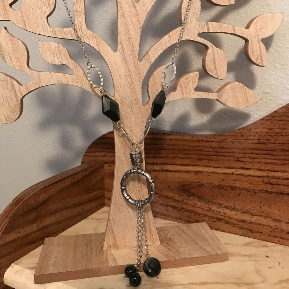 Silver toned necklace